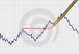 Vector Forex and comodity chart