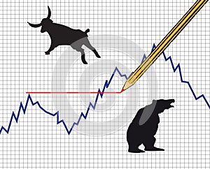 Vector Forex and comodity chart