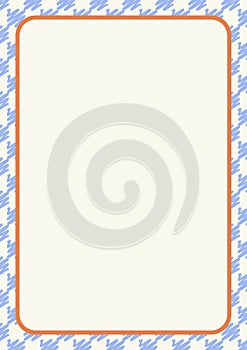 Vector Frame Border With Abstract Doodle Background