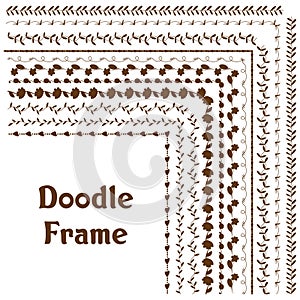 Vector frame doodle.