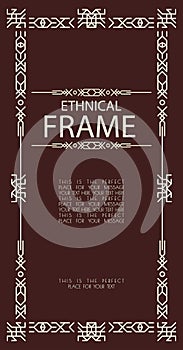 vector frame ethnical style