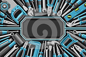 Vector frame with Hardware Tools