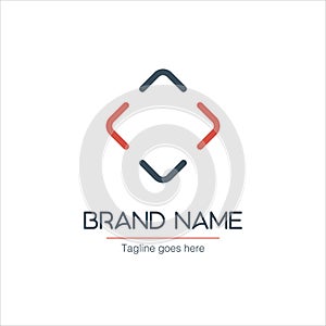 vector frame logo template, camers focus. digicam interface framework brand identity. Stock vector illustration isolated