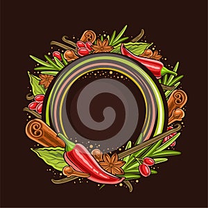 Vector Frame for Spices