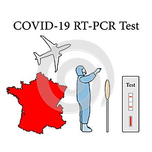 Vector France Medicine RT PCR Test Coronavirus photo