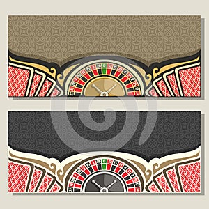 Vector gamble banners for Casino