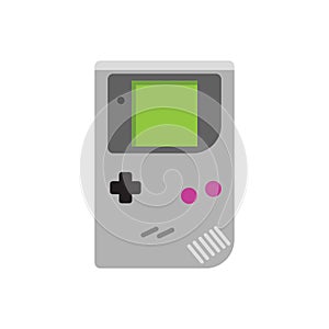 Vector gameboy icon. Isolated on white