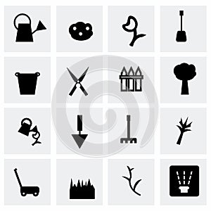 Vector Gardening icon set