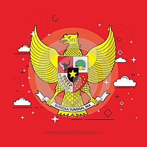 vector garuda pancasila symbol of indonesia country photo