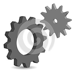 Vector gear icon