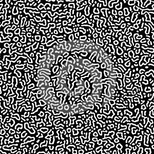 Vector Generative algorithm psychedelic background. Reaction diffusion or turing pattern formation. Organic lines in memphis