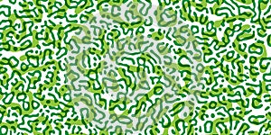 Vector Generative algorithm psychedelic background. Reaction-diffusion or turing pattern formation. Organic lines in memphis.