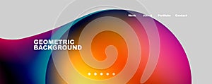 Vector geometric abstract background template design