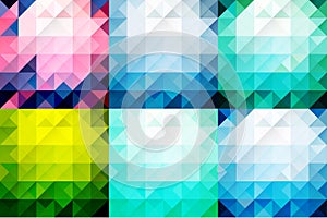 Vector geometric abstract background with triangles and lines.