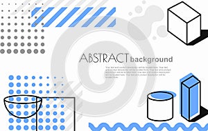 Vector Geometric background with abstract element shapes. For brochures, flyers, magazine, business card.