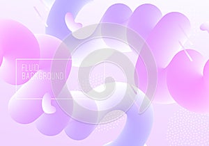 Vector geometric background with modern fluid shapes. Dynamical abstract soft gradient forms