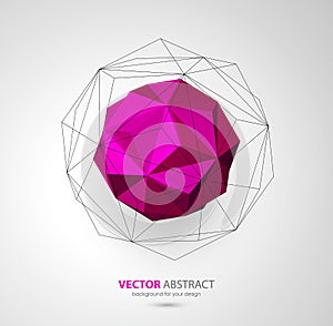 Vector geometric background with triangles
