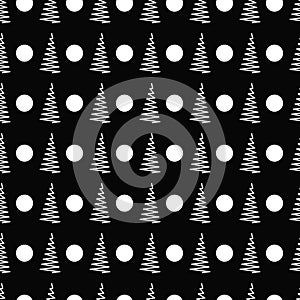 Vector geometric black and white circle and