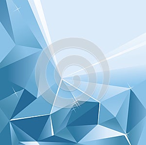 Vector geometric blue background