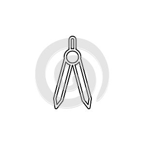 Vector geometric compass, drawing