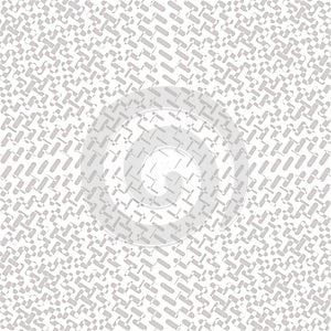 Vector geometric halftone seamless pattern with mesh, radial transition effect