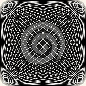 Vector geometric line pattern. Abstract seamless texture with broken lines, grid