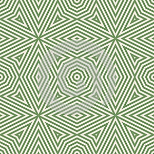 Vector geometric line seamless pattern. Abstract background with green stripes