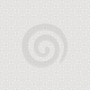 Vector geometric line seamless pattern. Subtle abstract background texture with circles and squares