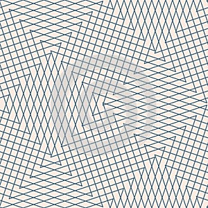 Vector geometric lines seamless pattern. Abstract background with grid, net