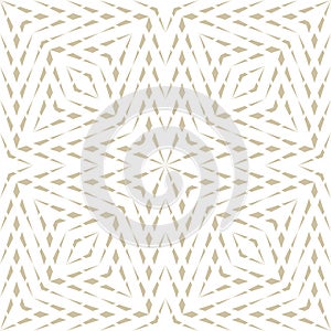 Vector geometric lines seamless texture. Golden pattern. Subtle ornament
