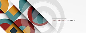Vector geometric modern abstract background