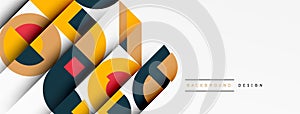Vector geometric modern abstract background