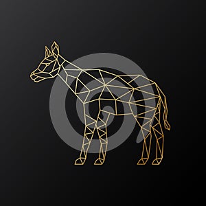 Vector geometric Okapi illustration.