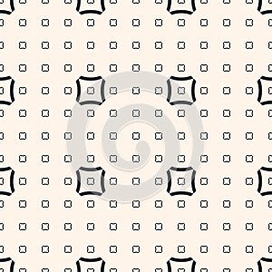 Vector geometric pattern with small linear concave squares photo