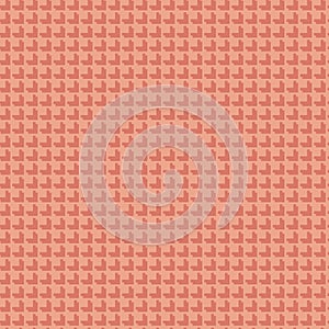 Vector geometric seamless pattern. Abstract coral texture with square grid