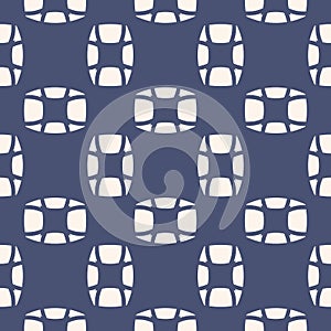 Vector geometric seamless pattern. Abstract mosaic texture with ovate shapes