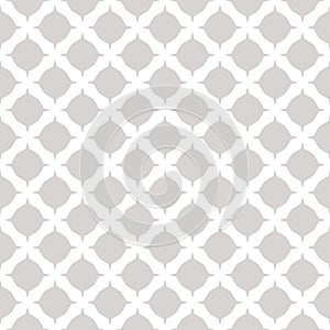 Vector geometric seamless pattern. Abstract white and gray background texture