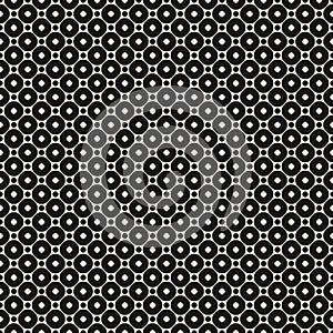 Vector geometric seamless pattern with circles and rings