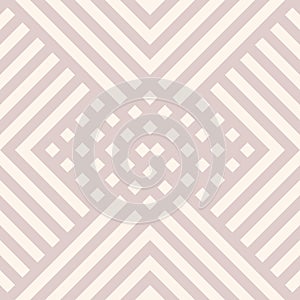 Vector geometric seamless pattern with diagonal, lines, squares, grid, chevron