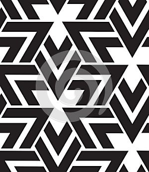 Vector geometric seamless pattern. Modern triangle texture, repe