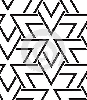 Vector geometric seamless pattern. Modern triangle texture, repe