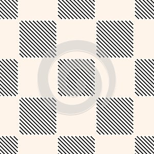 Vector geometric seamless pattern with squares, stripes, diagonal lines, squares.
