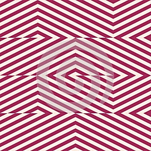 Vector geometric seamless pattern with stripes, broken lines, chevron, zigzag