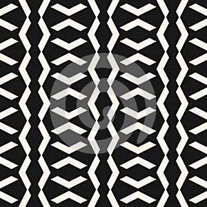 Vector geometric seamless pattern in traditional folk style. Tribal ethnic motif