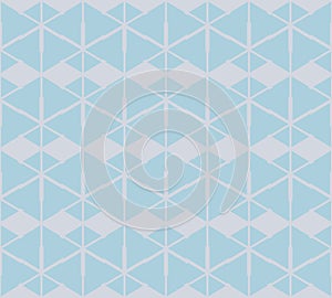 Vector geometric seamless pattern with triangles. Turquoise and lilac color