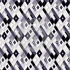 Vector geometric seamless plaid pattern with squares, checks