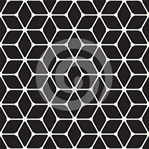 Vector geometric simple seamless pattern - dark symmetric texture. Repeatable minimalistic backgrounds