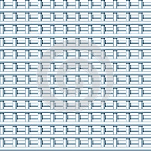Vector geometric square pattern for textile design, background , interlacing of pipes, threads