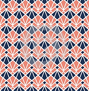 Vector Geometric Square Seamless pattern. Stylish abstract art deco texture.