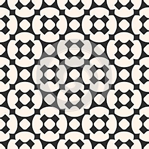 Vector geometric texture with circles, rounded crosses, diagonal